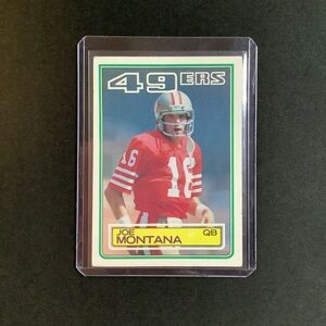 1983 Topps Football #169 Joe Montana HOF San Francisco 49ers